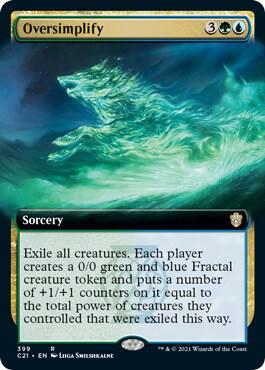 Oversimplify Extended Art 399/81 (Commander 2021) 