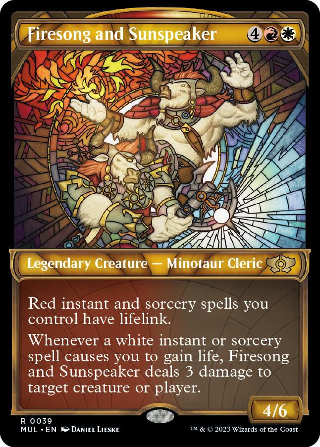 Firesong and Sunspeaker 39/65 (March of the Machine: Multiverse Legends)  - Showcase Foil