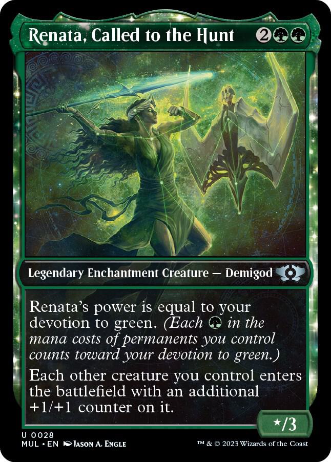 Renata, Called to the Hunt 28 (March of the Machine: Multiverse Legends)  - Showcase Foil