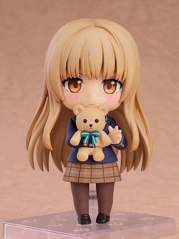 Mahiru Shiina Nendoroid figure showing pose with teddy