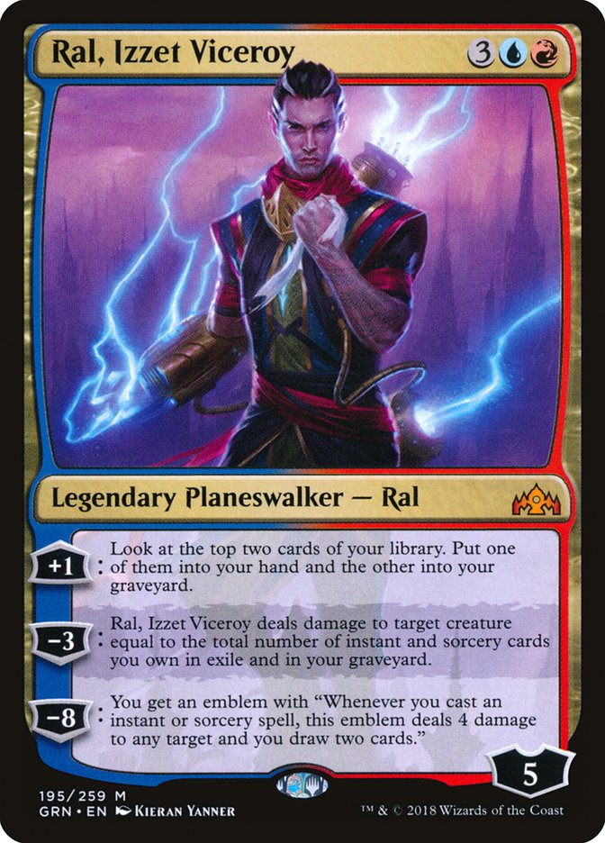 Ral, Izzet Viceroy 195/259 (Guilds of Ravnica) 