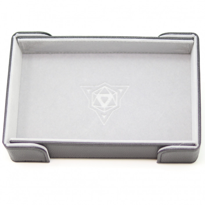 Die Hard Dice Folding Rectangle Tray - Gray Velvet - Good Games
