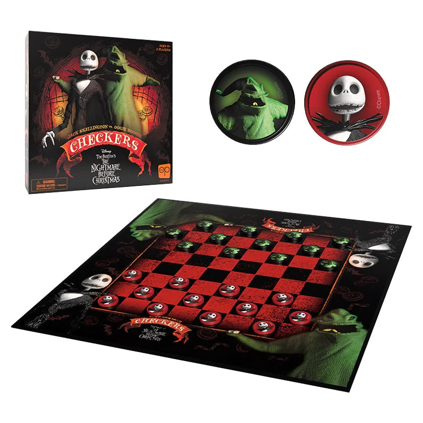 Checkers: Disney Tim Burton The Nightmare Before Christmas