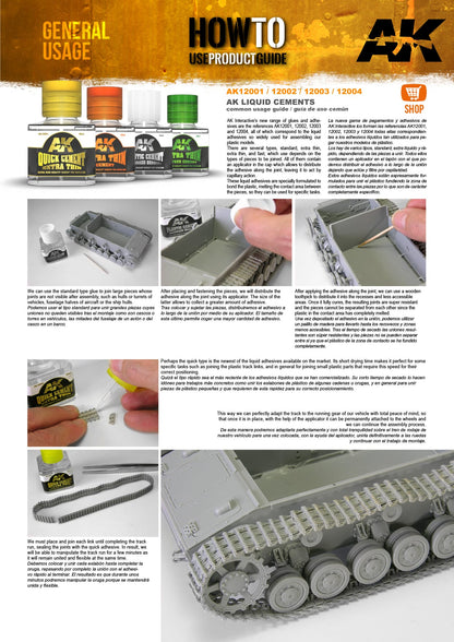 AK Interactive Glue Bottle Refill 250ml - Extra Thin Cement - Good Games