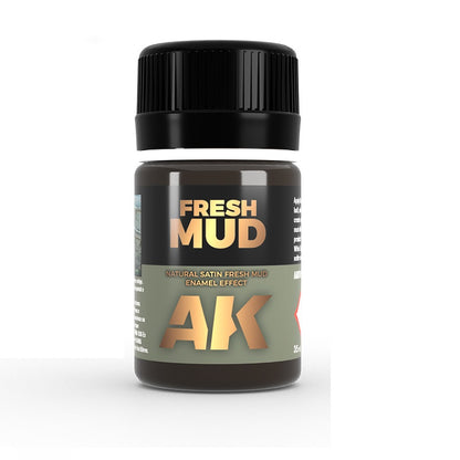 AK Interactive Weathering Enamel Color 35ml - Fresh Mud Effects - Good Games