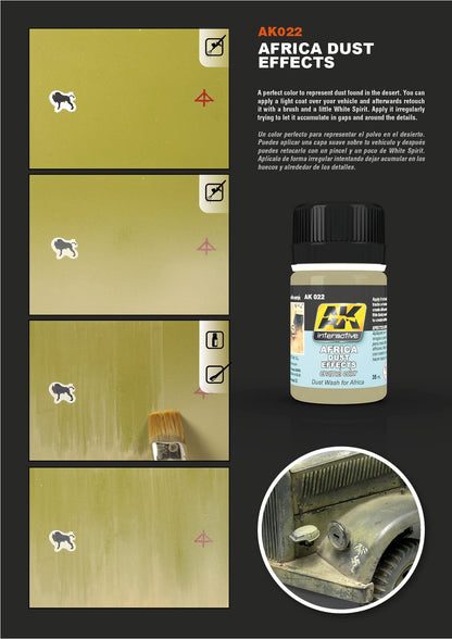AK Interactive Enamel Colour 35ml - Africa Dust Effects - Good Games