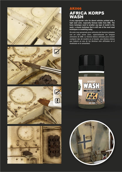 AK Interactive Africa Korps Vehicles Wash 35ml - Good Games