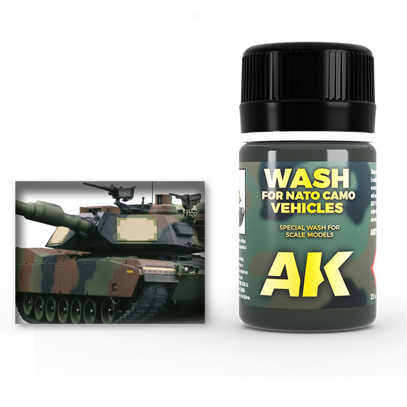 AK Interactive Weathering Enamel Wash for Nato Tanks 35ml - Good Games