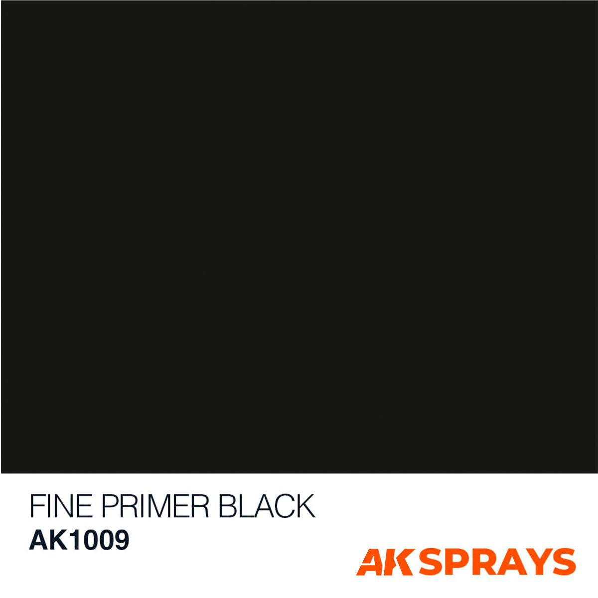 AK Interactive Aerosol Spray Fine Primer with Includes 2 Nozzles 400ml - Black - Good Games