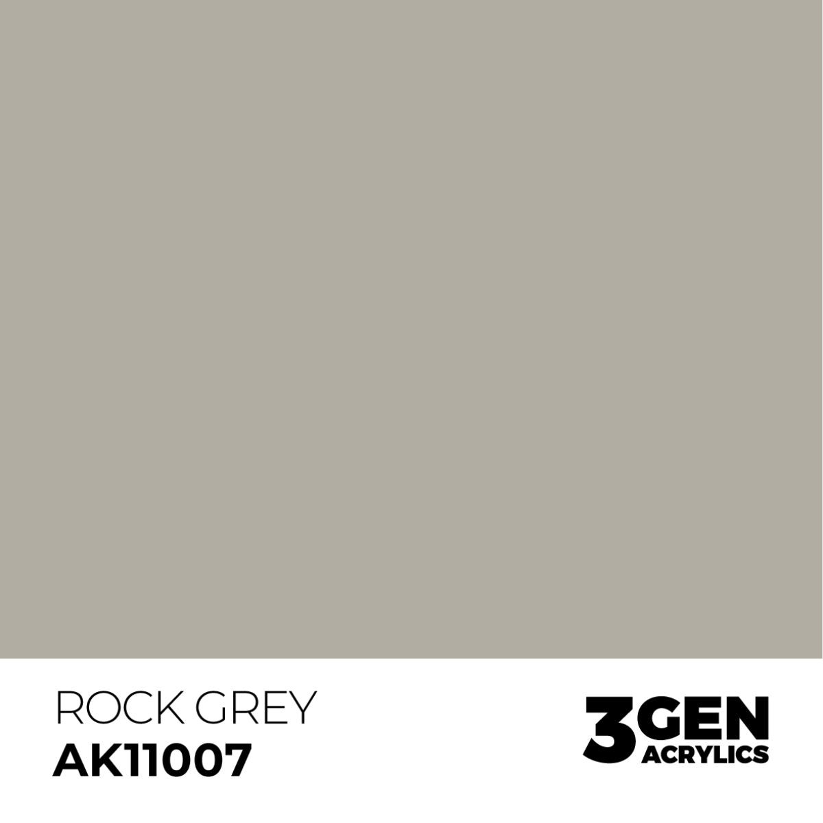 AK Interactive 3 Gen Acrylic Modeling Colour 17ml - Rock Grey - Good Games