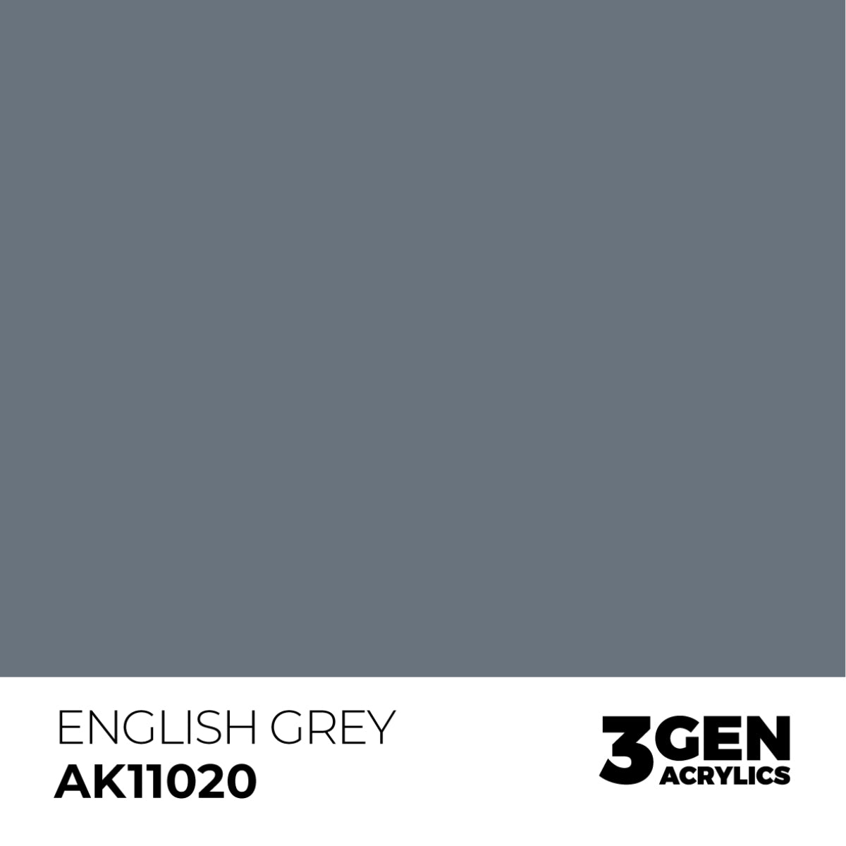 AK Interactive 3 Gen Acrylic Paint 17ml - English Grey - Good Games