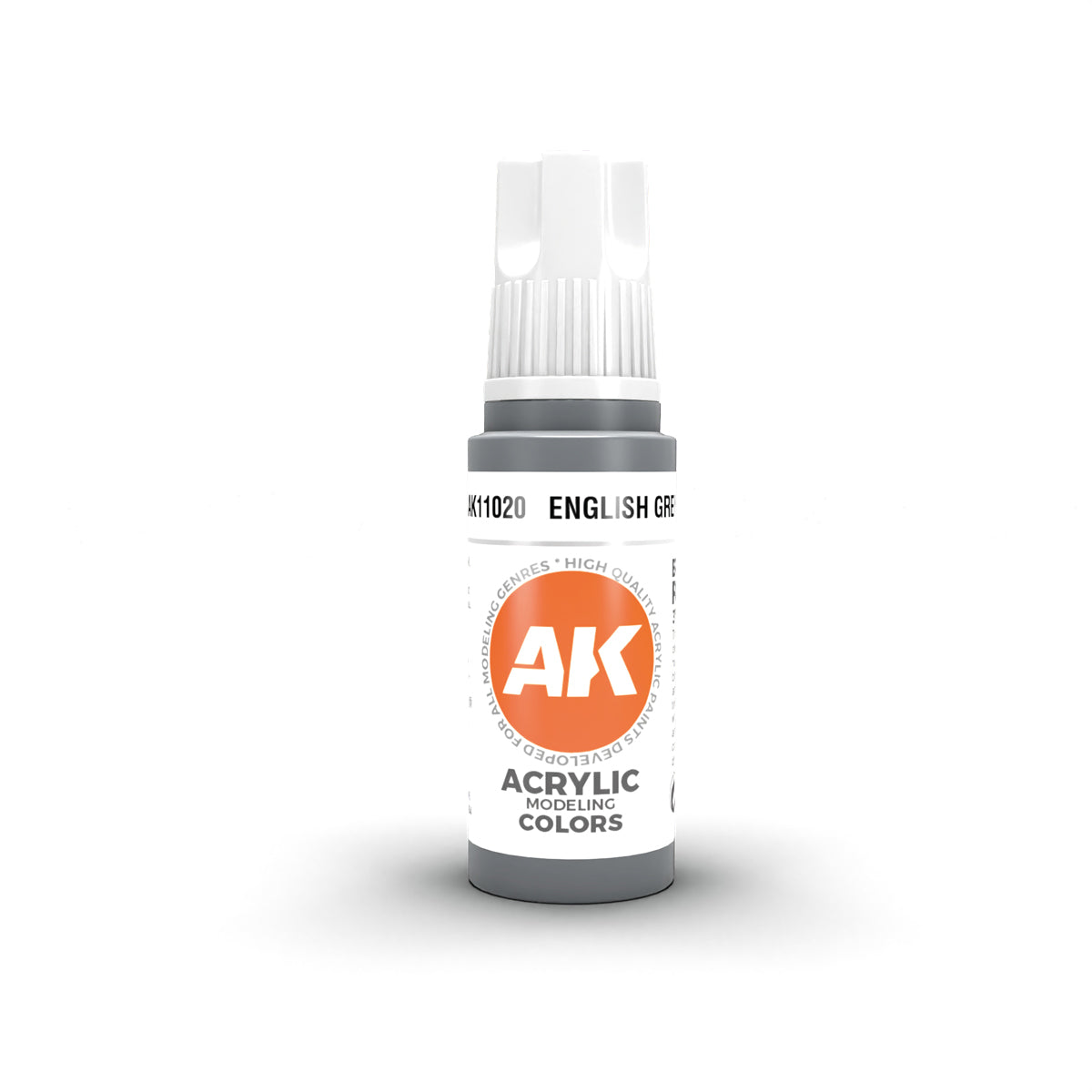 AK Interactive 3 Gen Acrylic Paint 17ml - English Grey - Good Games