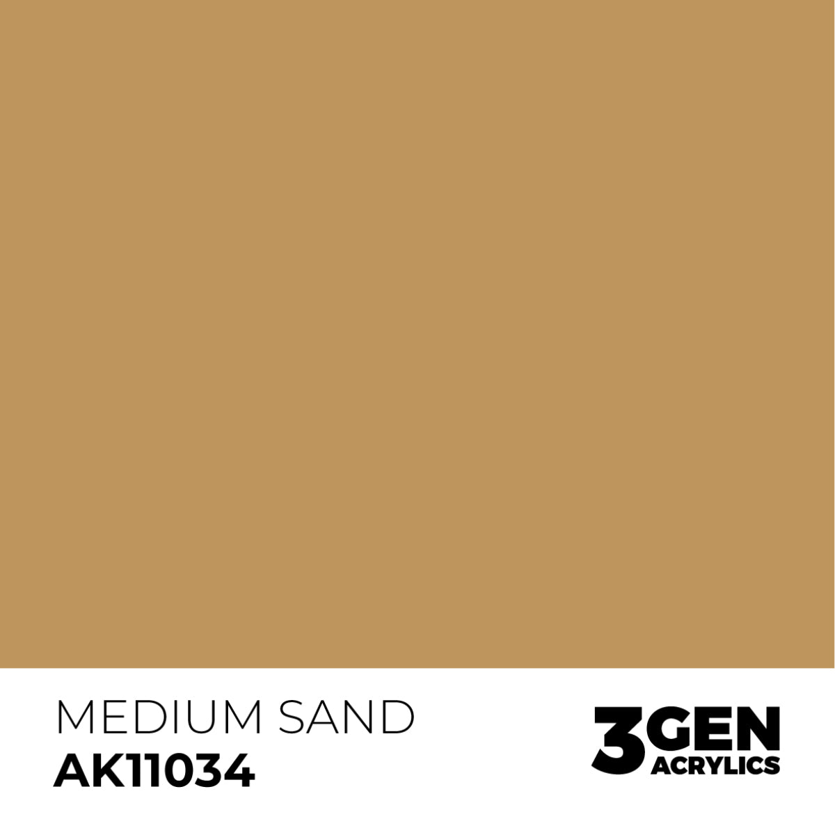 AK Interactive 3 Gen Acrylic Modeling Colour 17ml - Medium Sand - Good Games