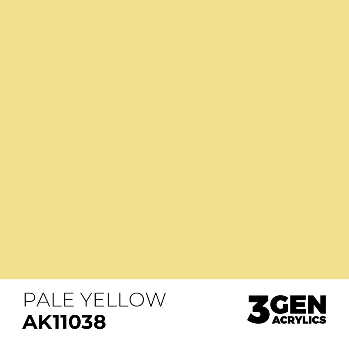 AK Interactive 3 Gen Acrylic Modeling Colour 17ml - Pale Yellow - Good Games