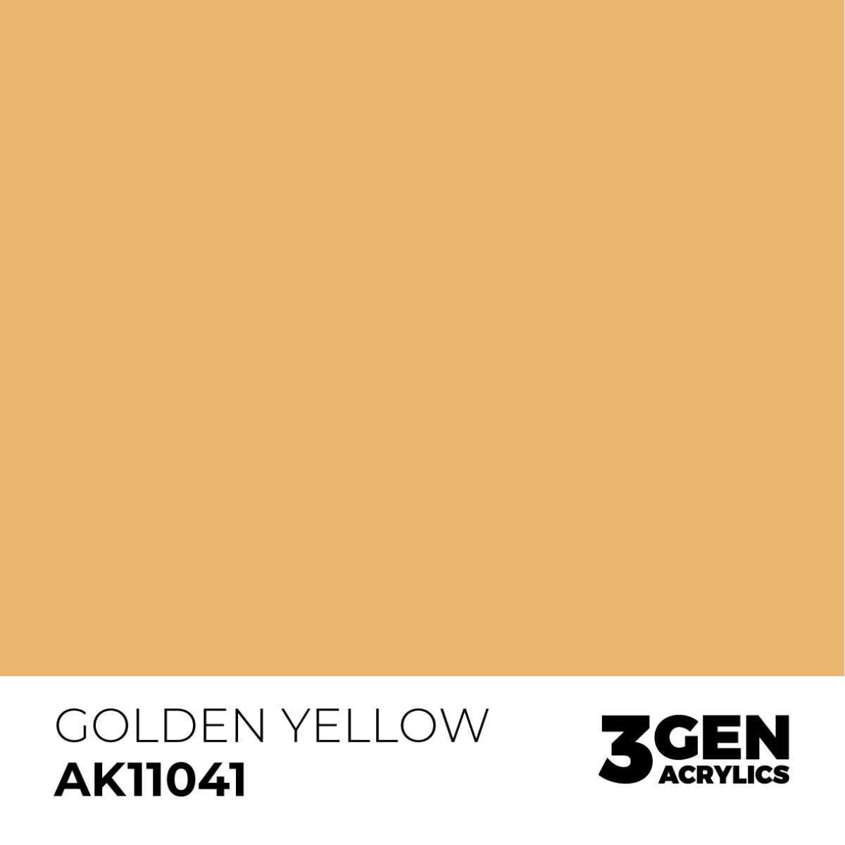 AK Interactive 3 Gen Acrylic Modeling Colour 17ml - Golden Yellow - Good Games