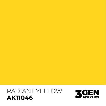 AK Interactive 3 Gen Acrylics Modelling Paint 17ml - Radiant Yellow - Good Games