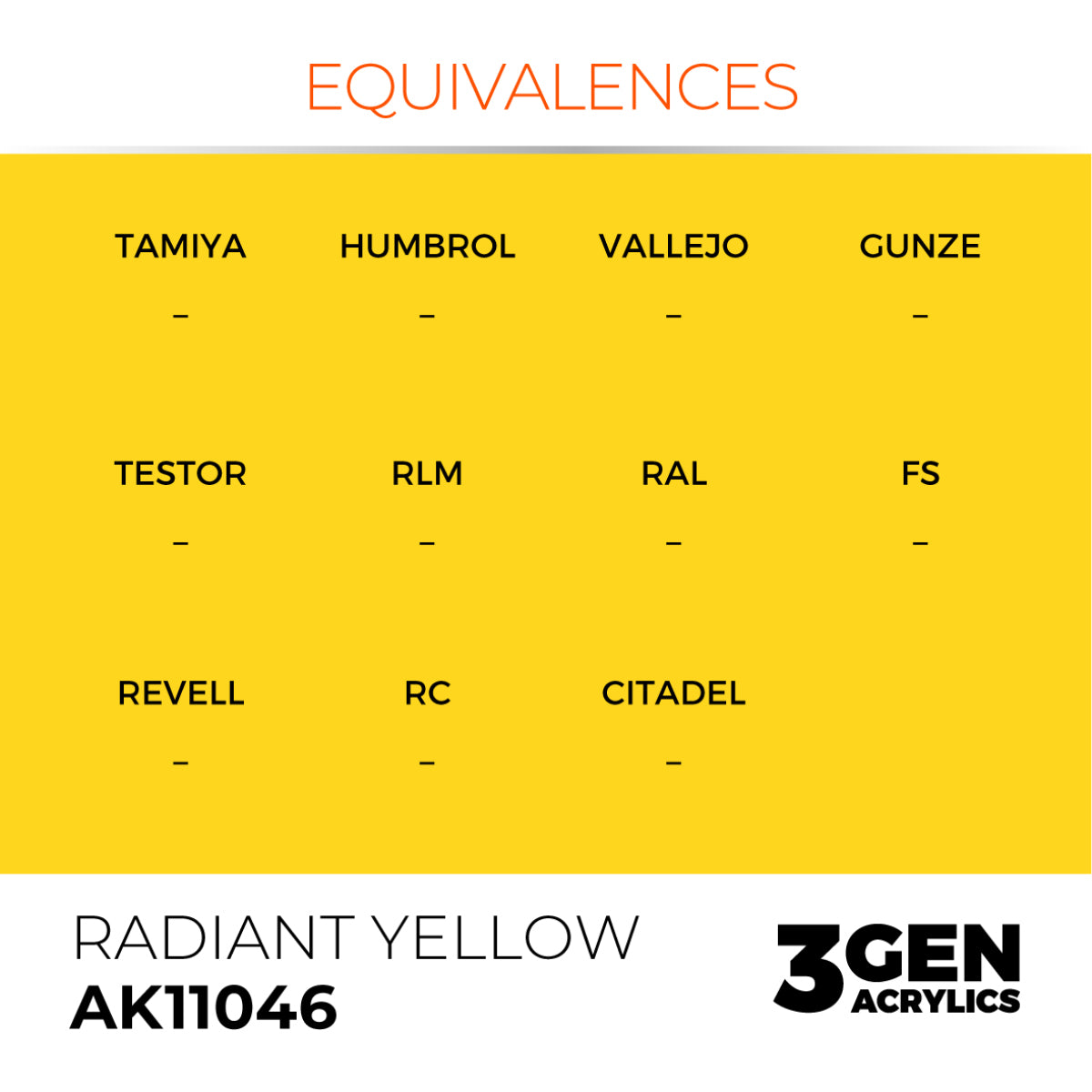 AK Interactive 3 Gen Acrylics Modelling Paint 17ml - Radiant Yellow - Good Games