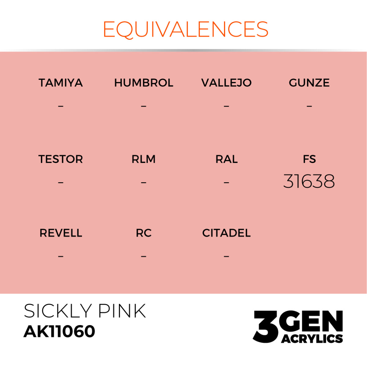 AK Interactive 3 Gen Acrylic Modeling Colour 17ml - Sickly Pink - Good Games