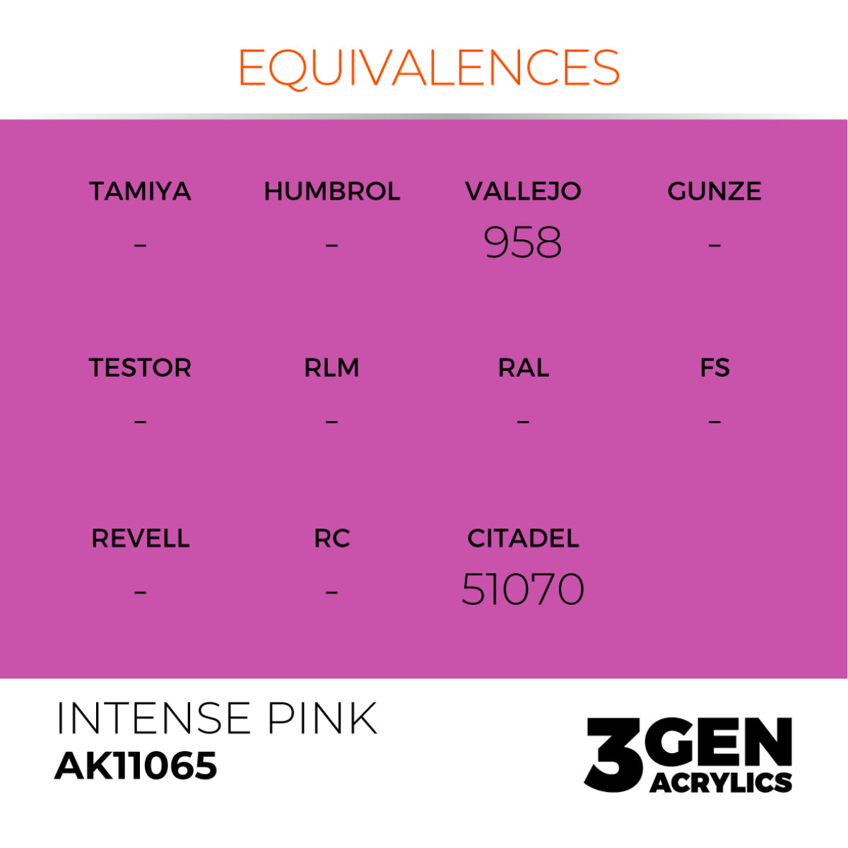 AK Interactive 3 Gen Acrylic Modeling Colour 17ml - Intense Pink - Good Games