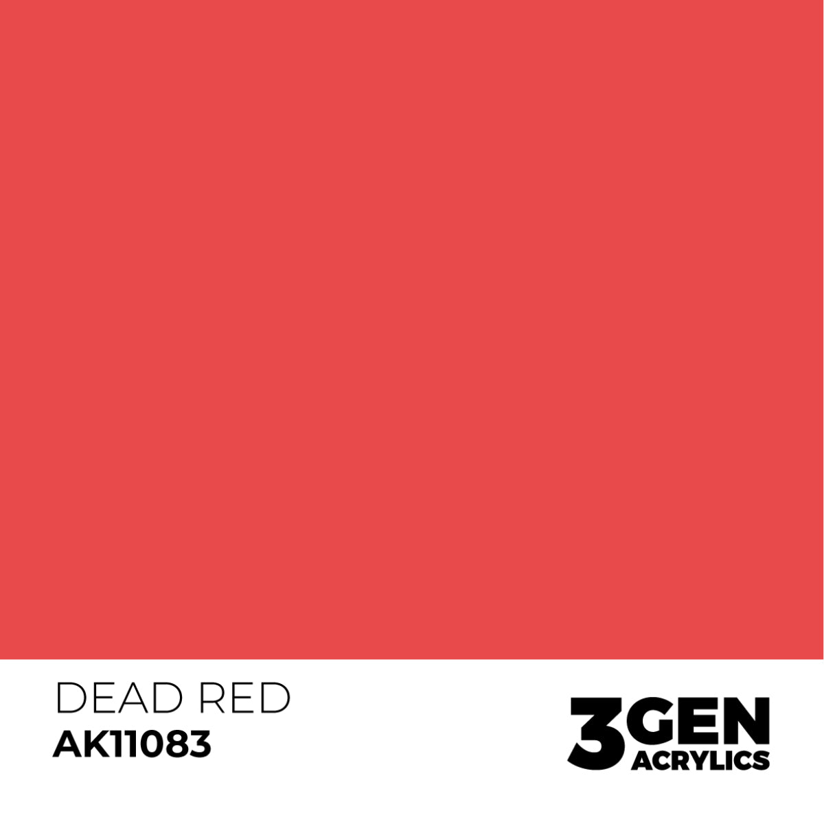 AK Interactive 3 Gen Acrylic Modeling Colour 17ml - Dead Red - Good Games