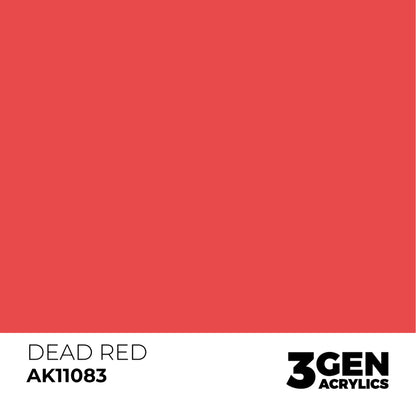 AK Interactive 3 Gen Acrylic Modeling Colour 17ml - Dead Red - Good Games