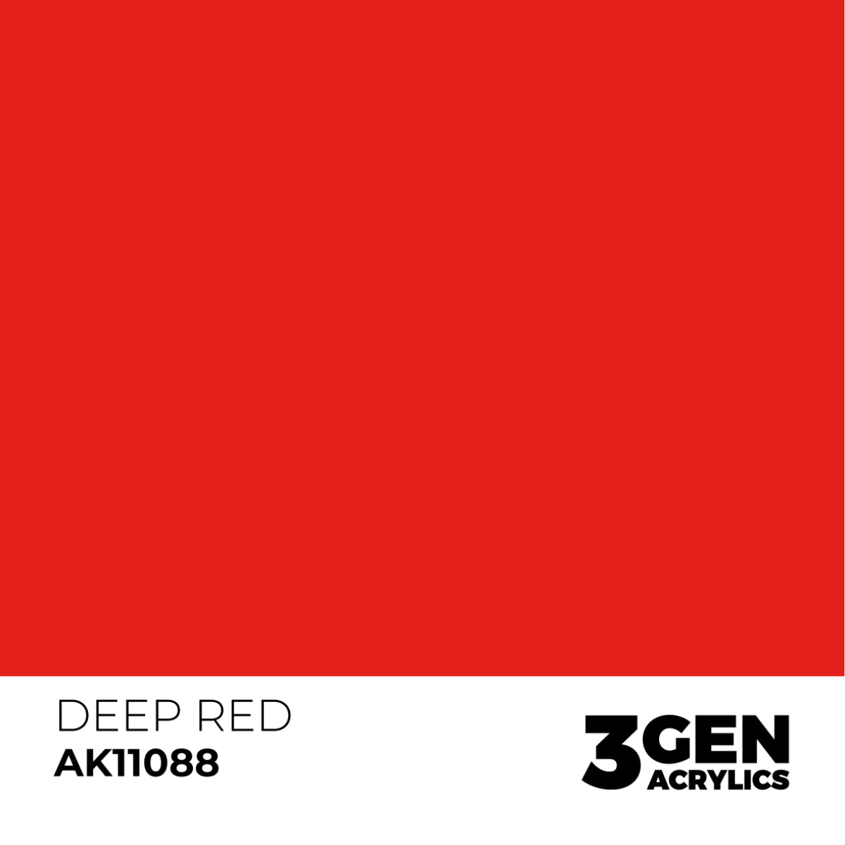 AK Interactive 3 Gen Acrylics Modelling Paint 17ml - Deep Red - Good Games