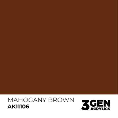 AK Interactive 3 Gen Acrylic Paint 17ml - Mahogany Brown - Good Games