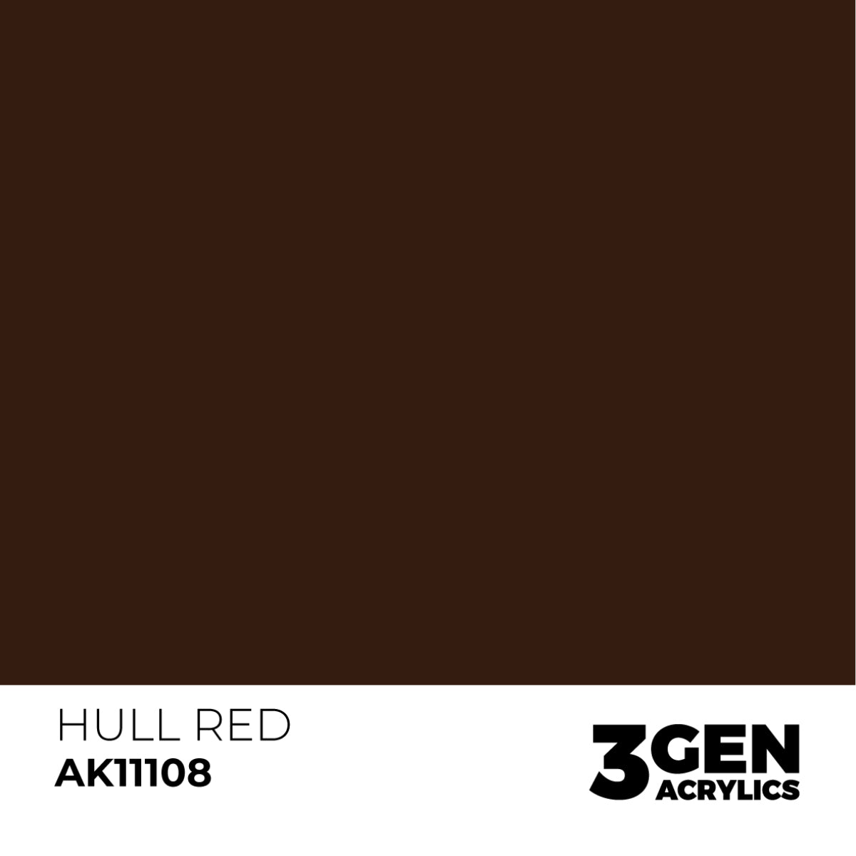 AK Interactive 3 Gen Acrylic Modeling Colour 17ml - Hull Red - Good Games