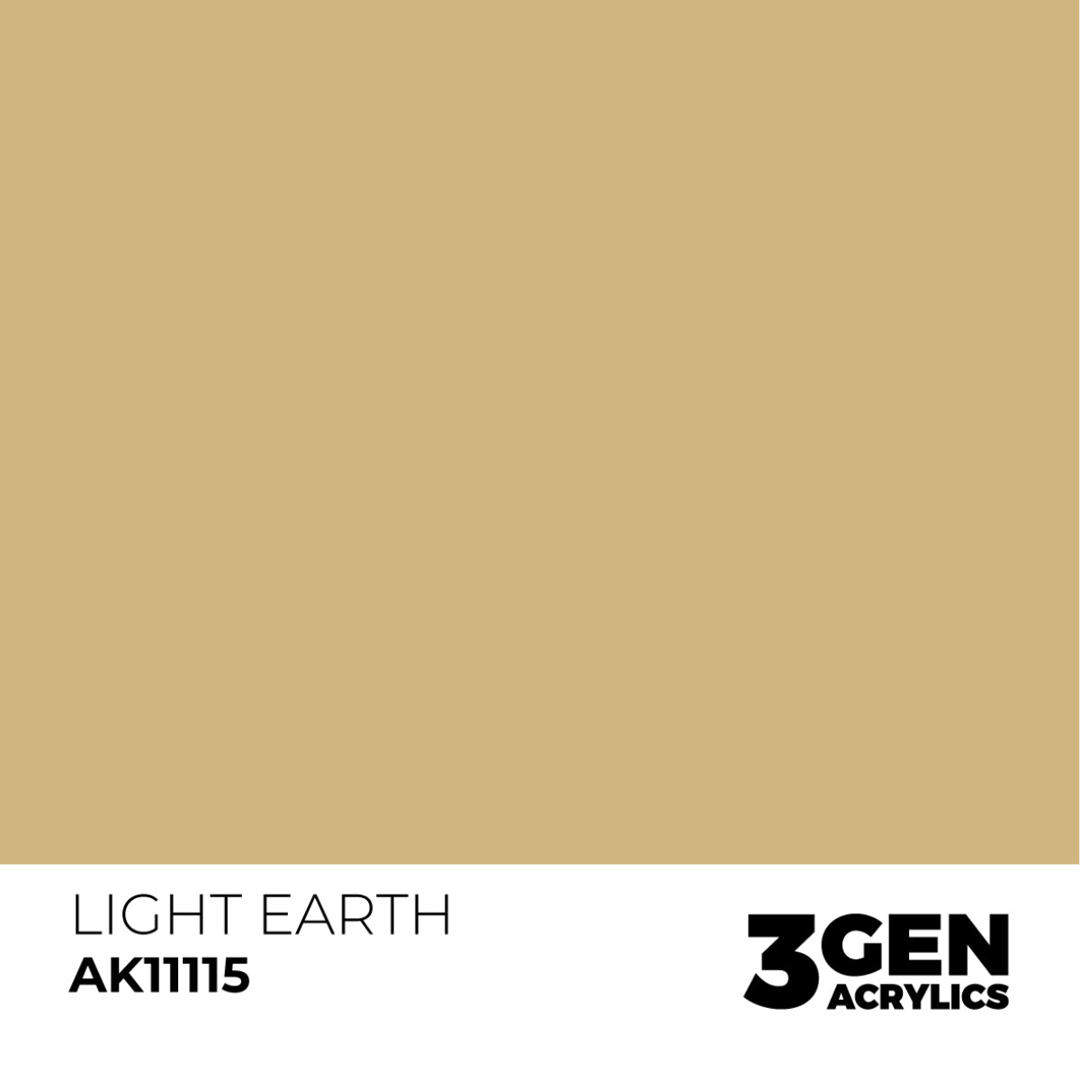 AK Interactive 3 Gen Acrylic Modeling Colour 17ml - Light Earth - Good Games