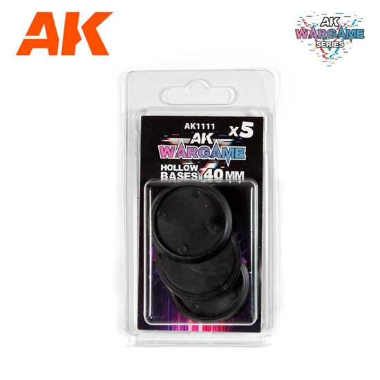 AK Interactive - Wargame Accesories - Hollow Base 40mm - Good Games