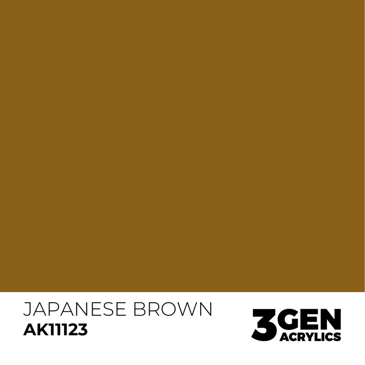 AK Interactive 3 Gen Acrylic Modeling Colour 17ml - Japanese Brown - Good Games