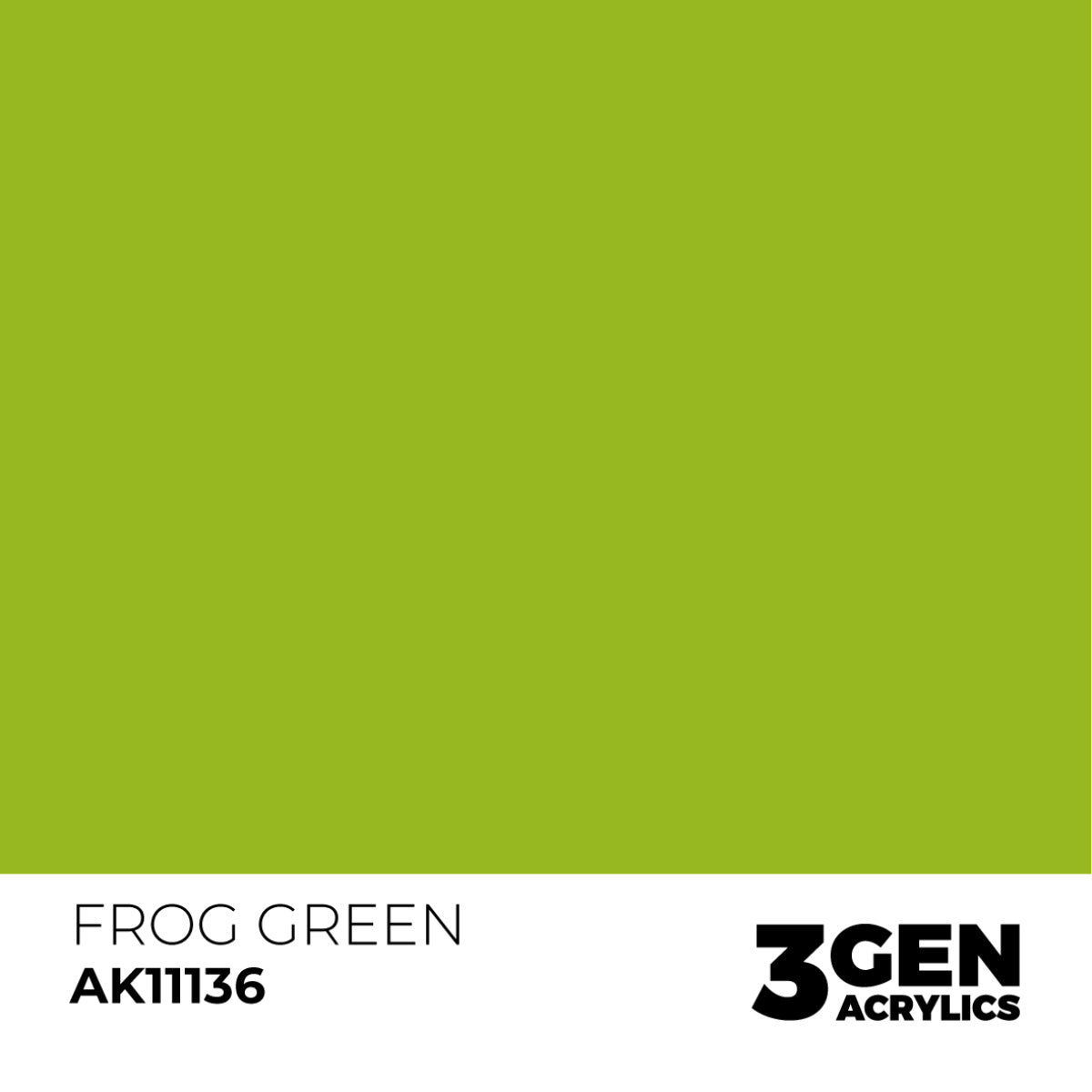 AK Interactive 3 Gen Acrylic Paint 17ml - Frog Green - Good Games