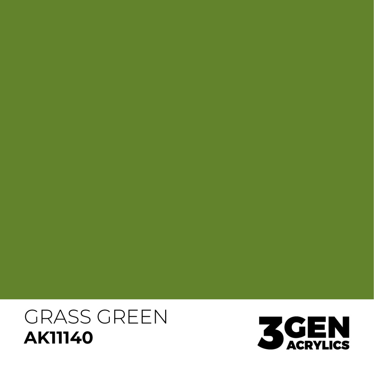 AK Interactive 3 Gen Acrylic Modeling Colors 17ml - Grass Green - Good Games