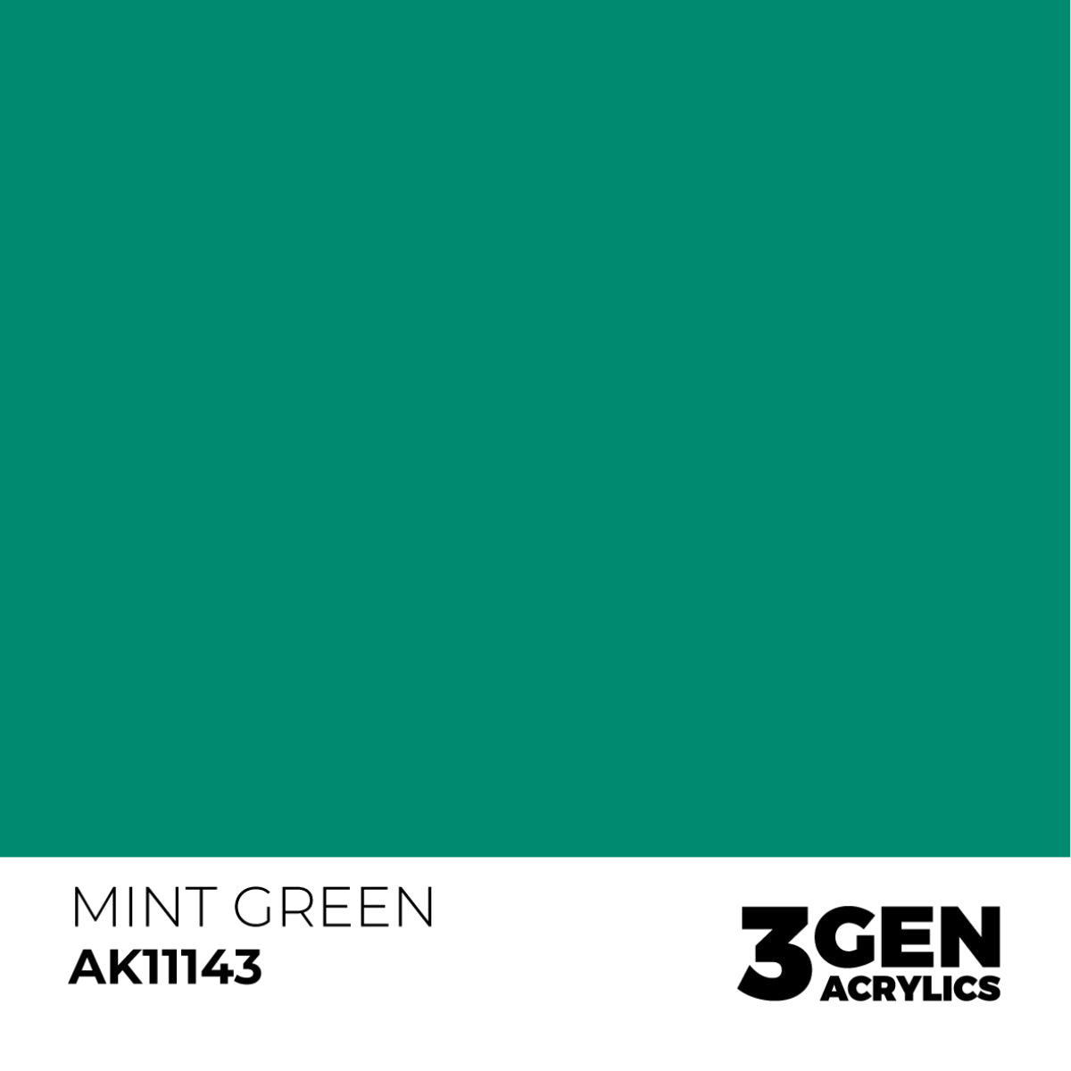 AK Interactive 3 Gen Acrylics Modelling Paint 17ml - Mint Green - Good Games
