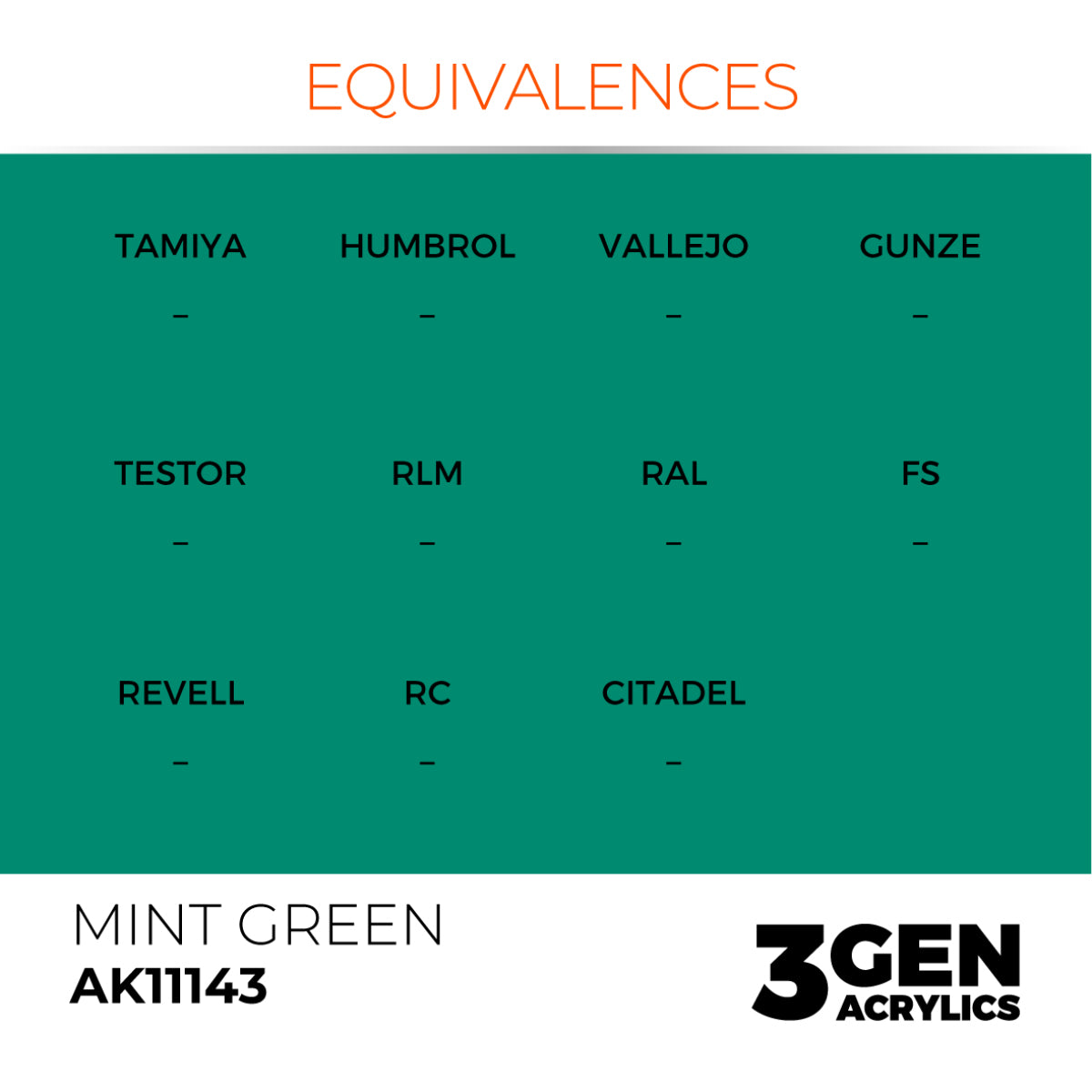 AK Interactive 3 Gen Acrylics Modelling Paint 17ml - Mint Green - Good Games