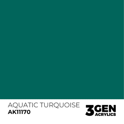 AK Interactive 3 Gen Acrylic Modeling Color 17ml - Aquatic Turquoise - Good Games