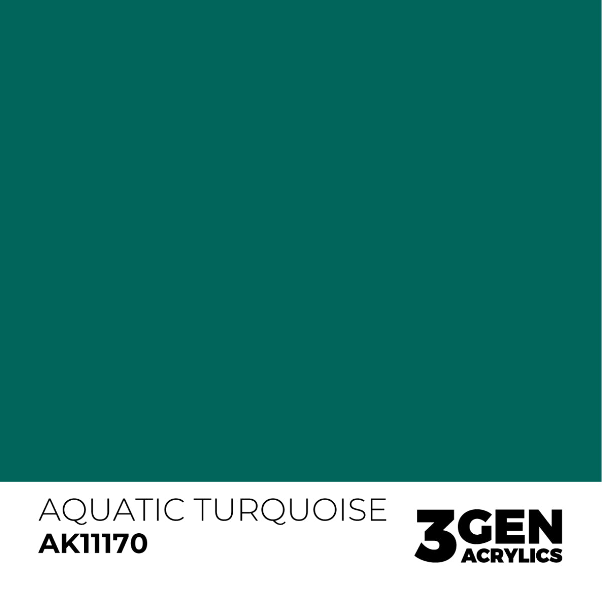 AK Interactive 3 Gen Acrylic Modeling Color 17ml - Aquatic Turquoise - Good Games