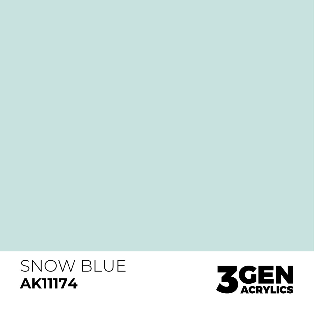 AK Interactive 3 Gen Acrylic Modeling Colors 17ml - Snow Blue - Good Games