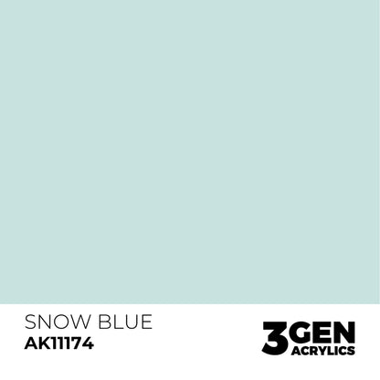 AK Interactive 3 Gen Acrylic Modeling Colors 17ml - Snow Blue - Good Games