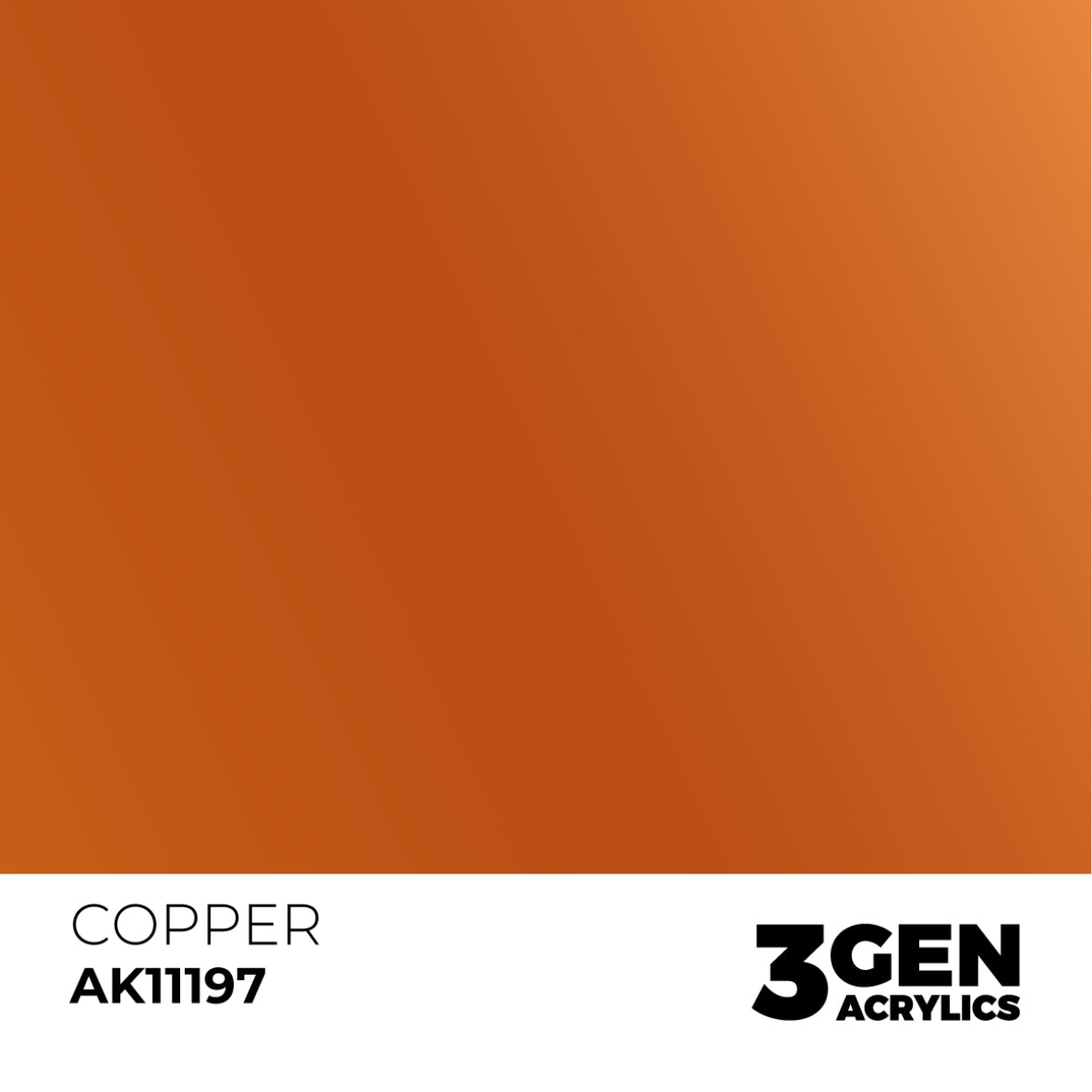 AK Interactive 3 Gen Acrylics Modelling Paint 17ml - Copper - Good Games