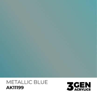 AK Interactive 3 Gen Acrylic Metallic Color 17ml - Metallic Blue - Good Games