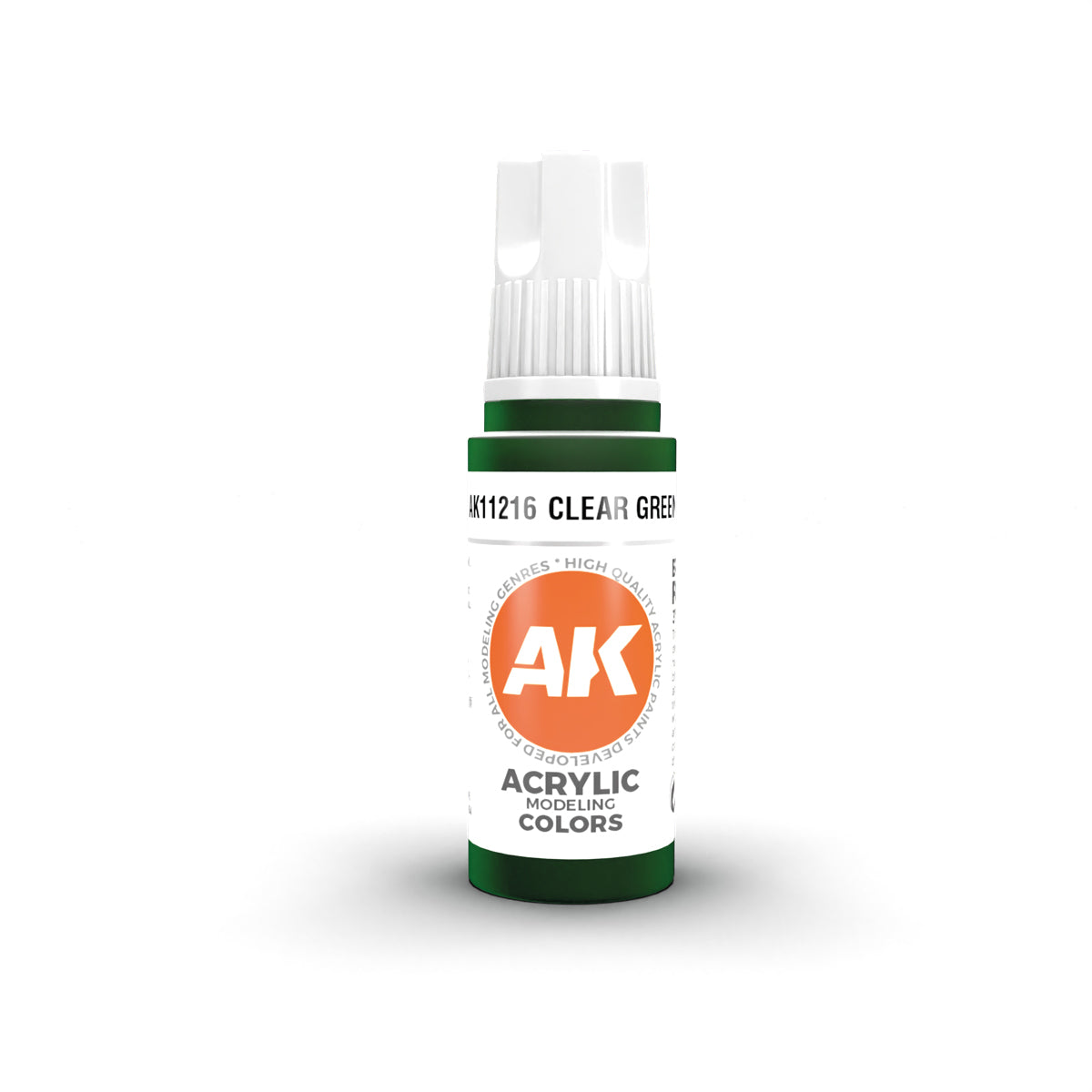 AK Interactive 3 Gen Acrylic Modeling Colors 17ml - Clear Green - Good Games