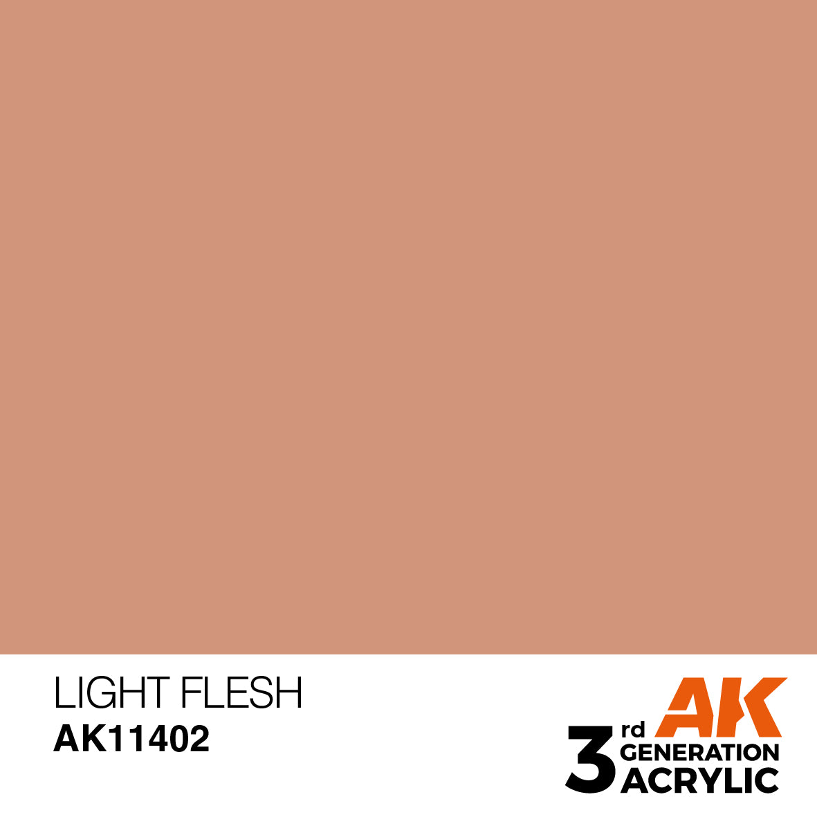 Light Flesh acrylic paint swatch (AK11402) by AK Interactive