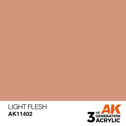 Light Flesh acrylic paint swatch (AK11402) by AK Interactive