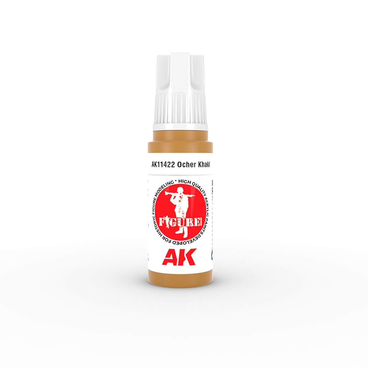 AK Interactive AK11422 Ocher Khaki acrylic model paint bottle