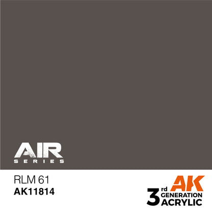 Dark gray RLM 61 paint swatch from AK Interactive Air Series