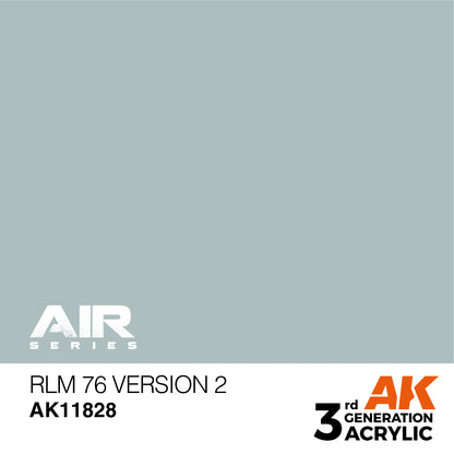 Pale blue-gray colour swatch for AK Interactive RLM 76 Version 2 paint