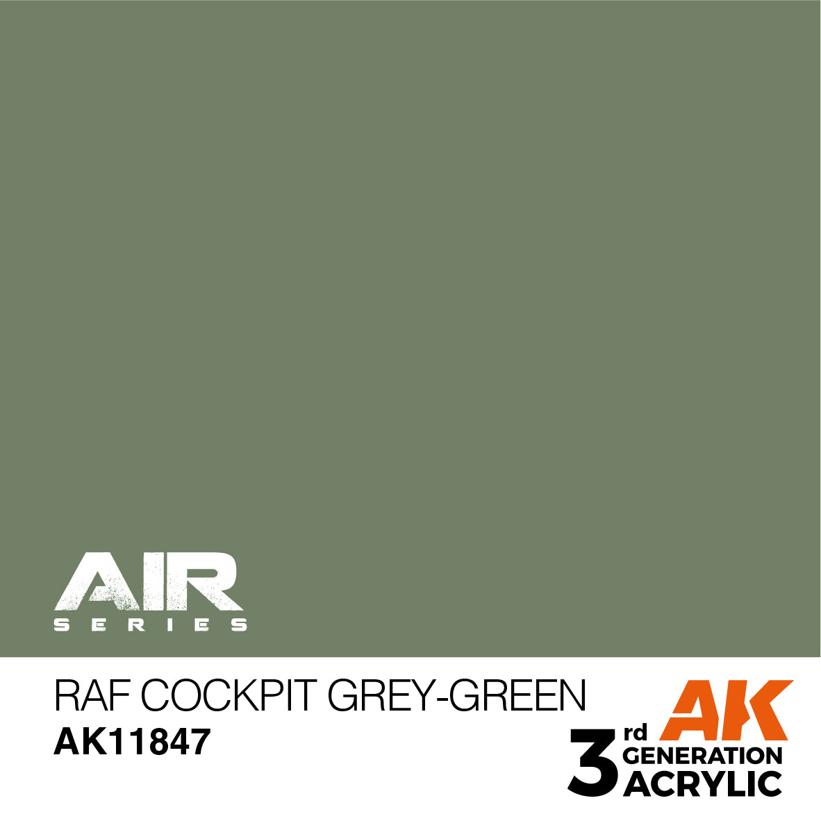 AK Interactive RAF Cockpit Grey-Green colour swatch (AK11339)