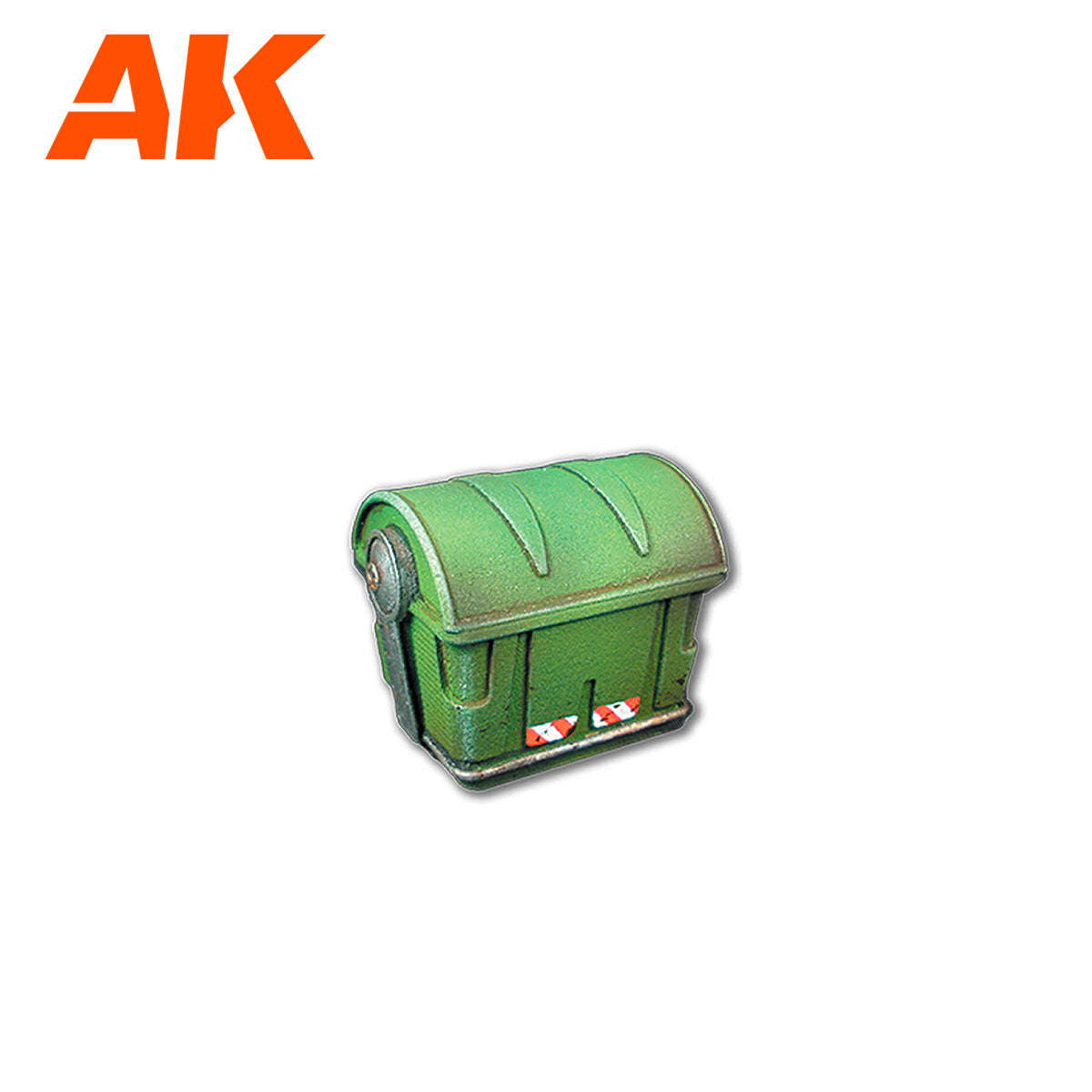 AK Interactive Wargame Resin Scenery Trashbins Scenography Wargame Set 30-35mm - Good Games