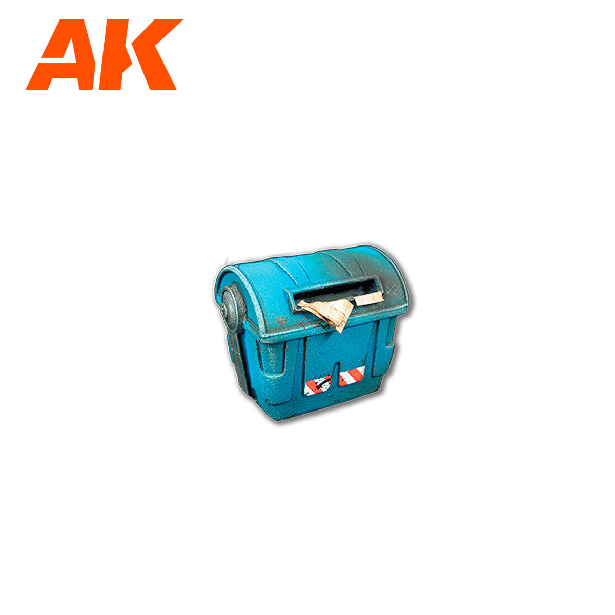 AK Interactive Wargame Resin Scenery Trashbins Scenography Wargame Set 30-35mm - Good Games